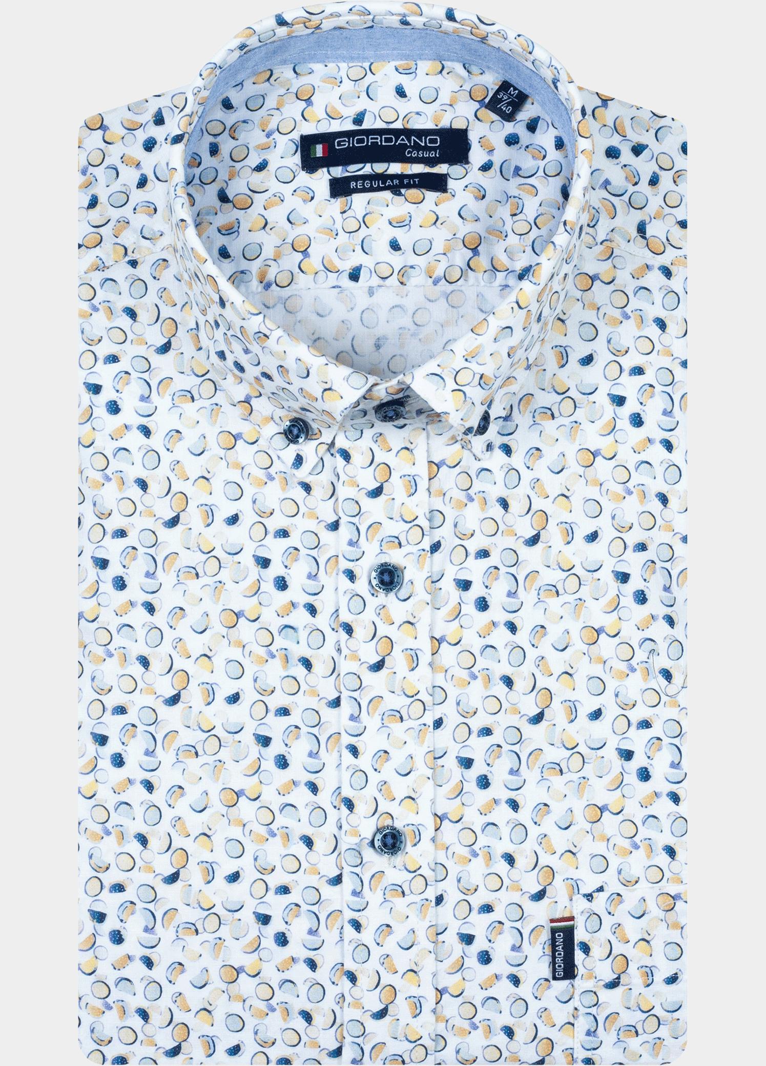 Giordano Overhemd heren Blauw Ivy Long Sleeve Button Down L 617030/60