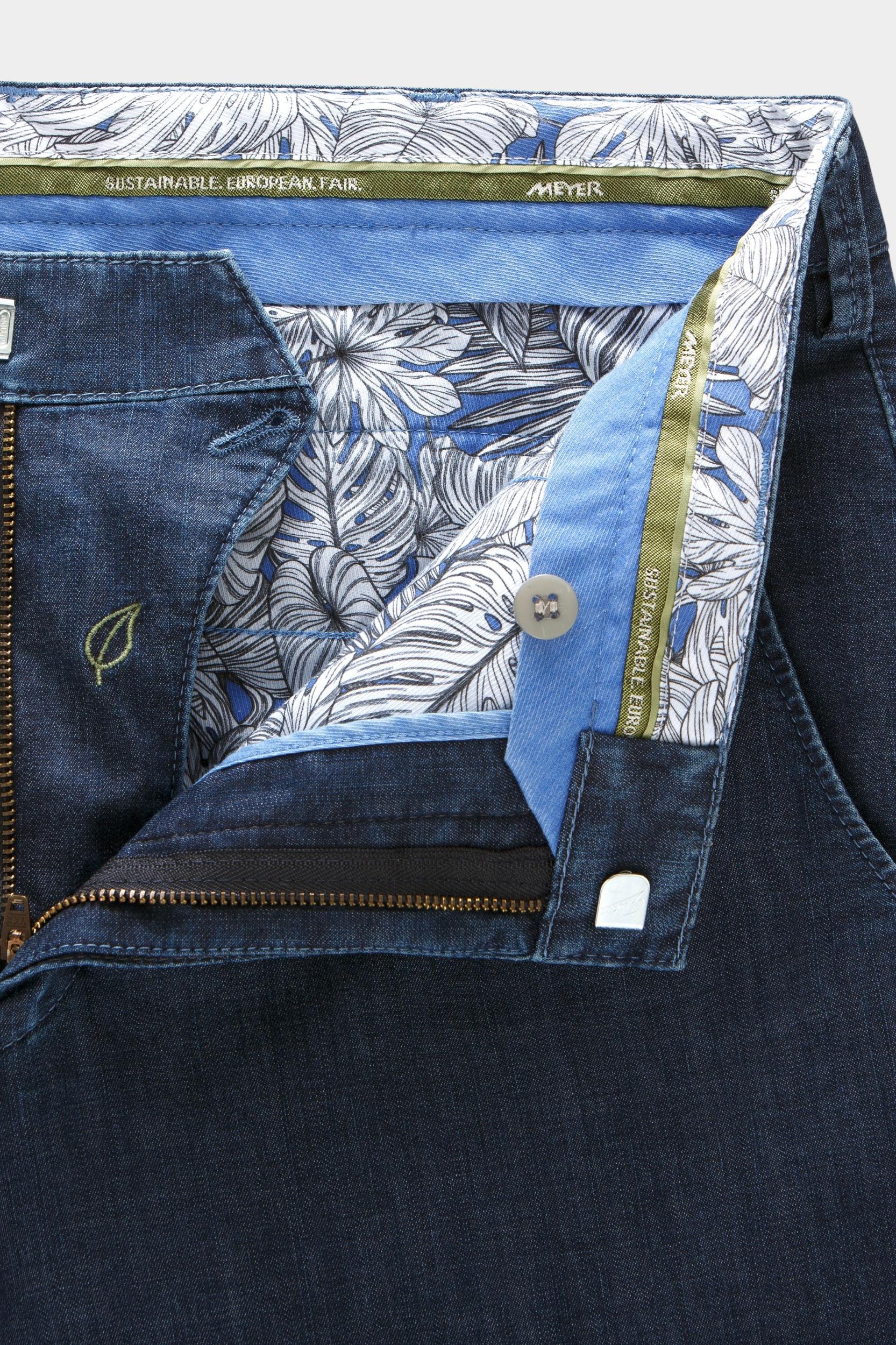 Meyer Flatfront Jeans Blauw BONN Art.1-4120 1021412000/17