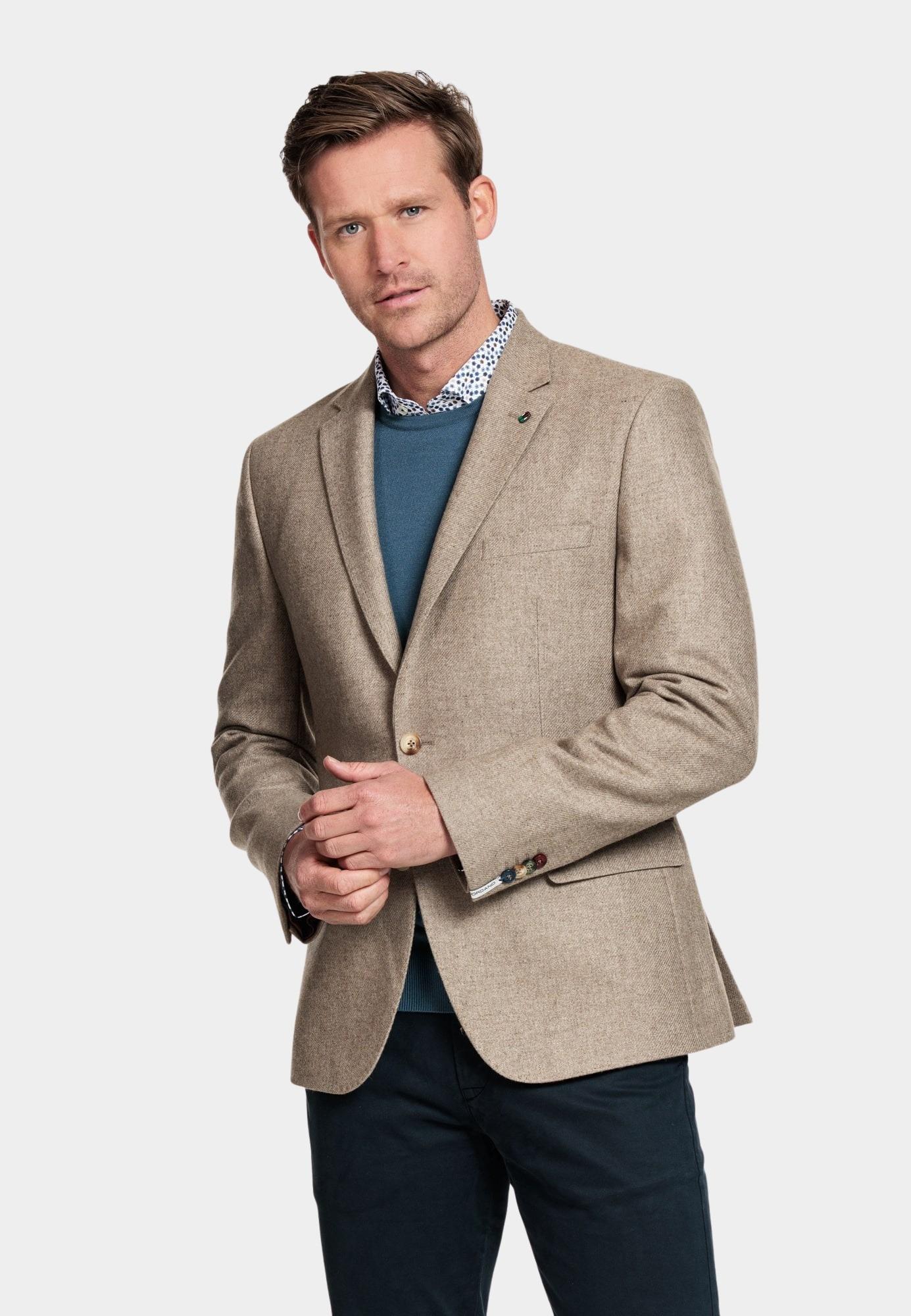 Giordano Blazer Wit Blazer Robert Wool Mix 322610/81