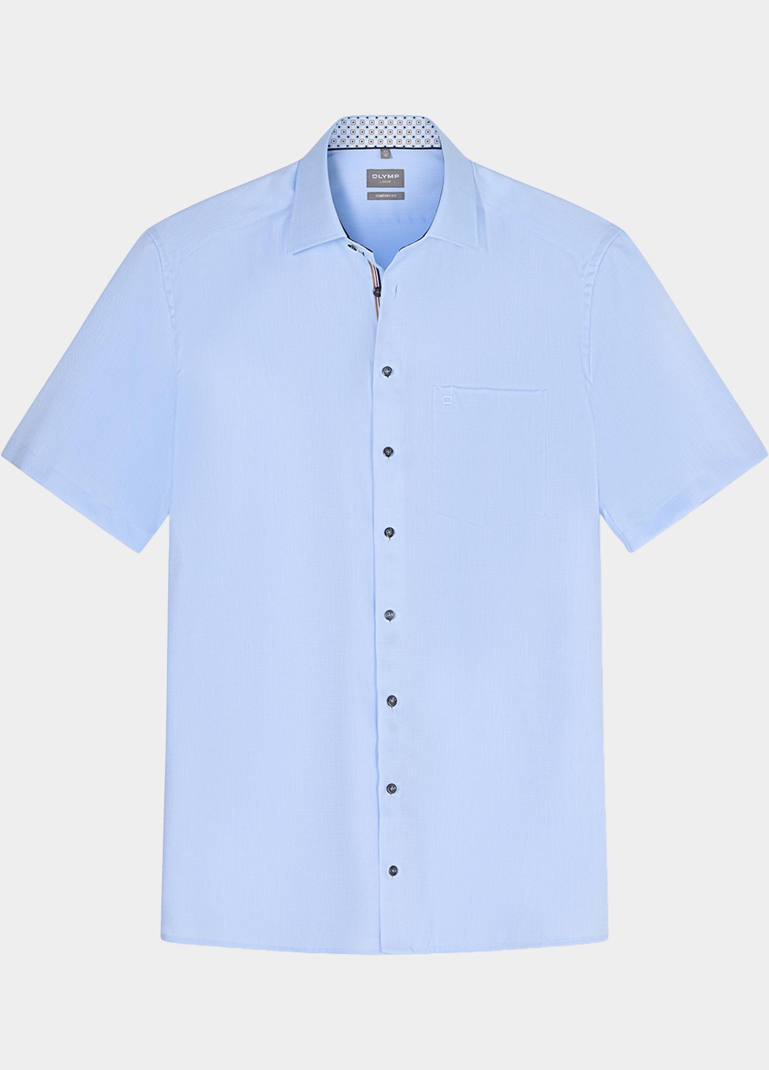 Olymp Zakelijk hemd korte mouw Blauw Luxor 100012/11