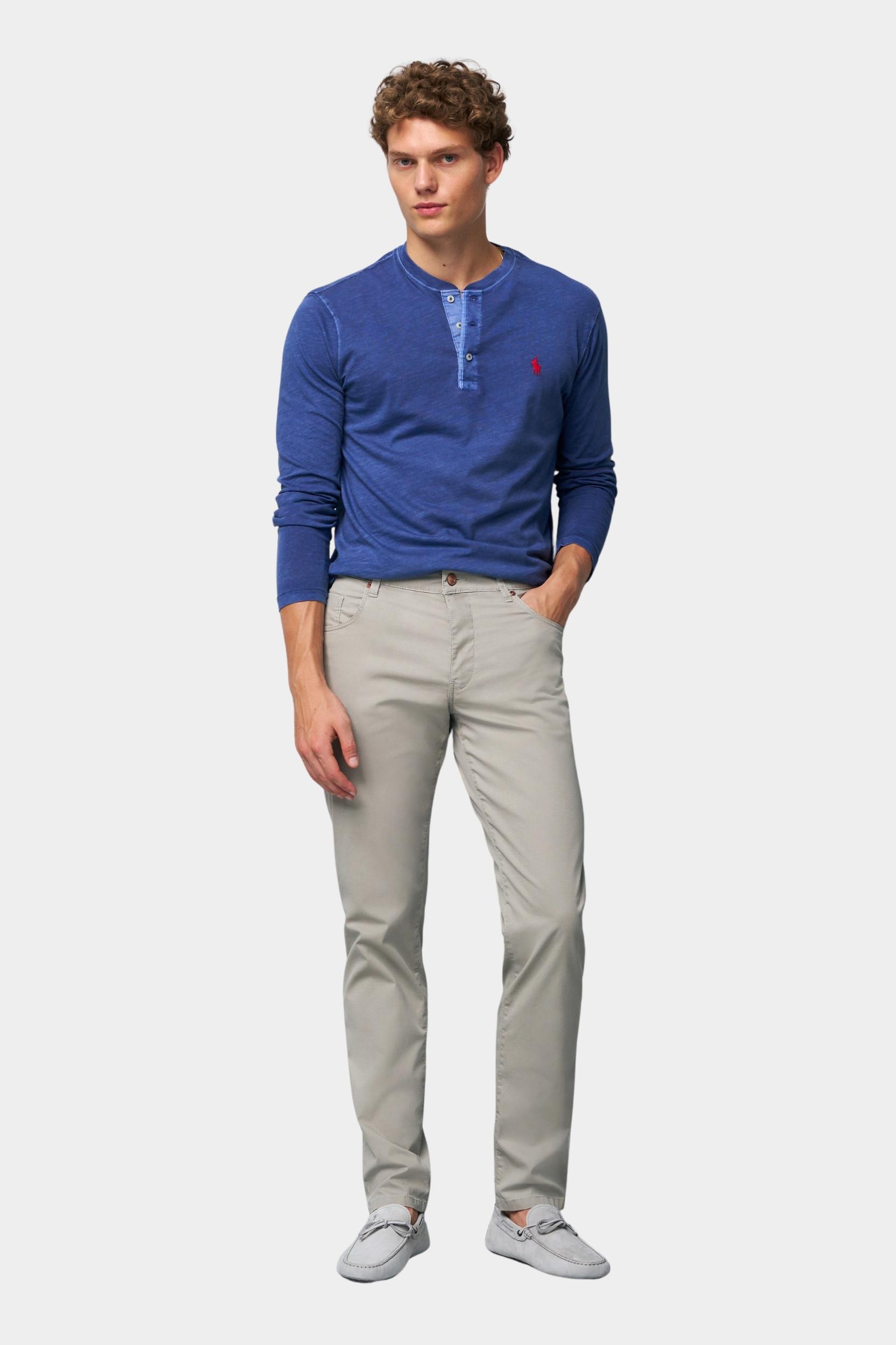 Meyer Katoenen Broek Beige SLIM Art.1-6184 3611618400/34