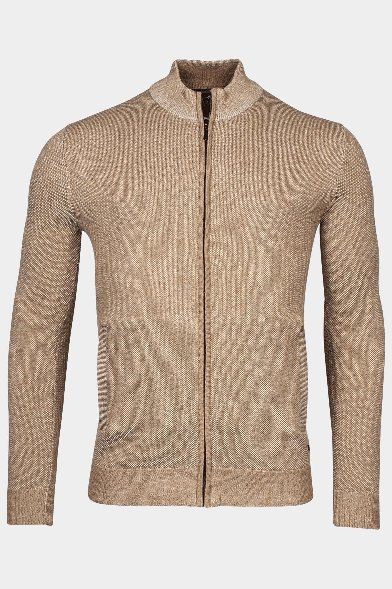 Baileys Vest Bruin Cardigan Zip  12gg, body&slee 412010/835