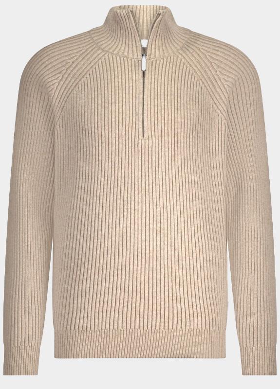 Supply & Co. Half Zip Grijs Zev Halfzip SCO25305ZE52/190 pebble