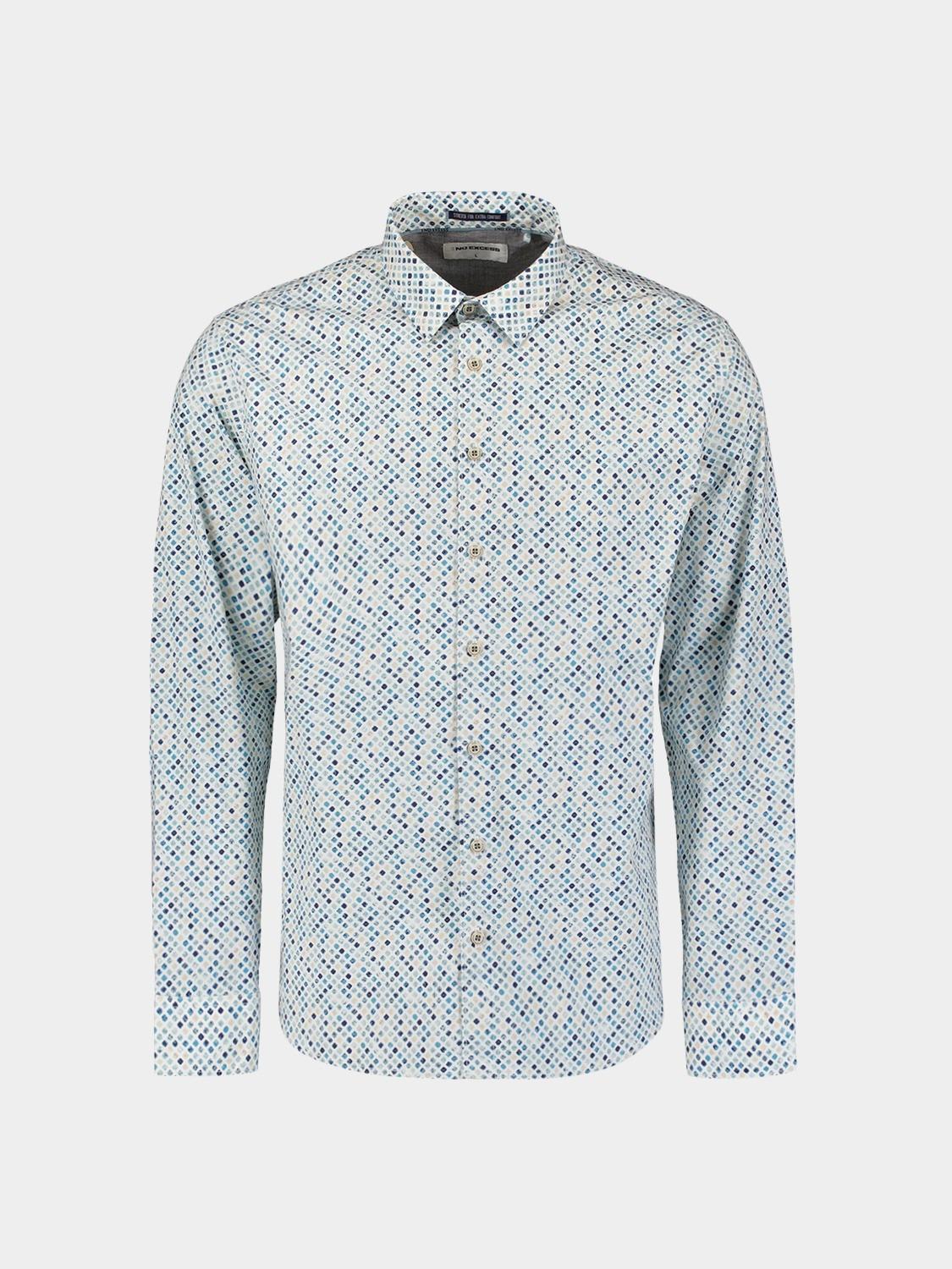 No Excess Casual hemd lange mouw Blauw  27430108/039
