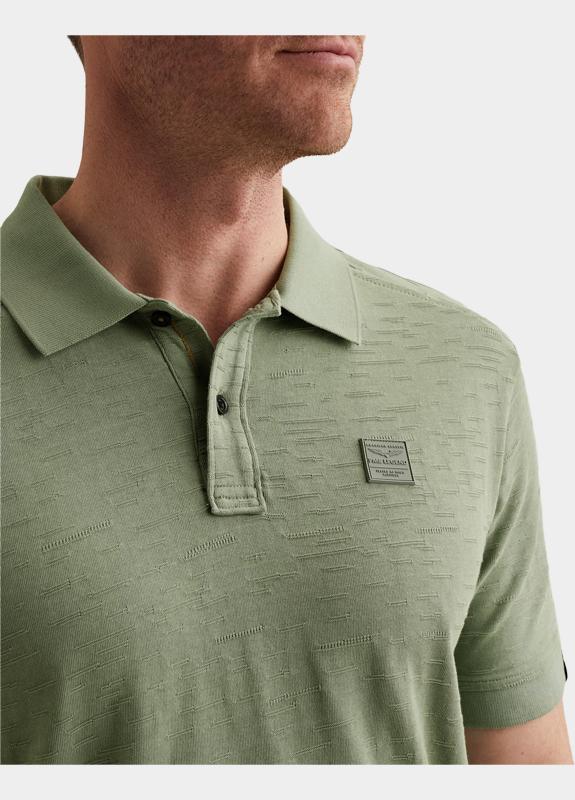 PME Legend Polo korte mouw Groen Short sleeve polo jacquard je PPSS2604868/6123