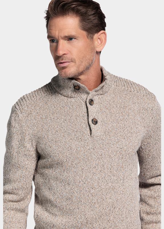 Baileys Half Zip Bruin Pullover placket buttons  5gg 528492/839