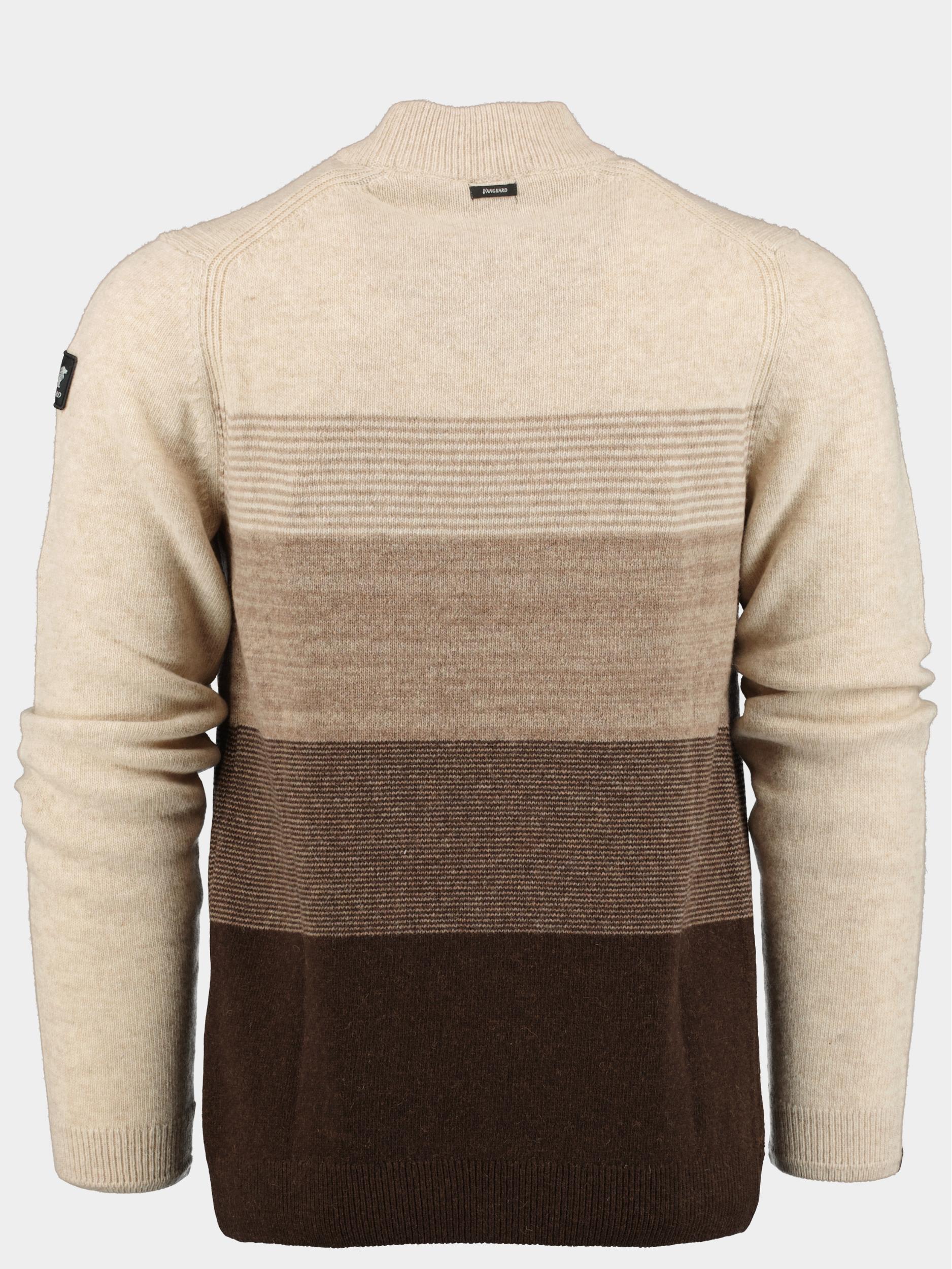 Vanguard Pullover Beige Crewneck wool blend VKW2309342/7074