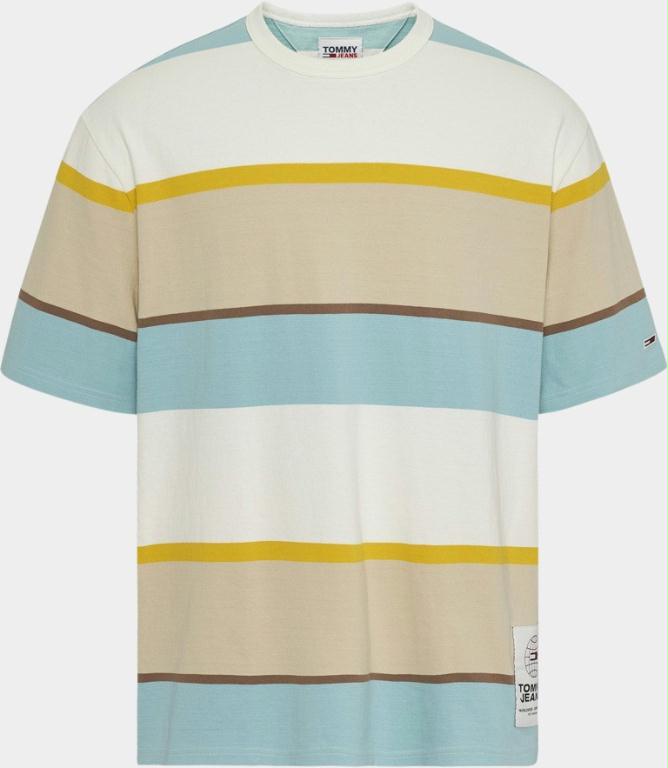 Tommy Jeans T-shirt korte mouw Wit TJM Bold Stripe Tee DM0DM13074/YBH