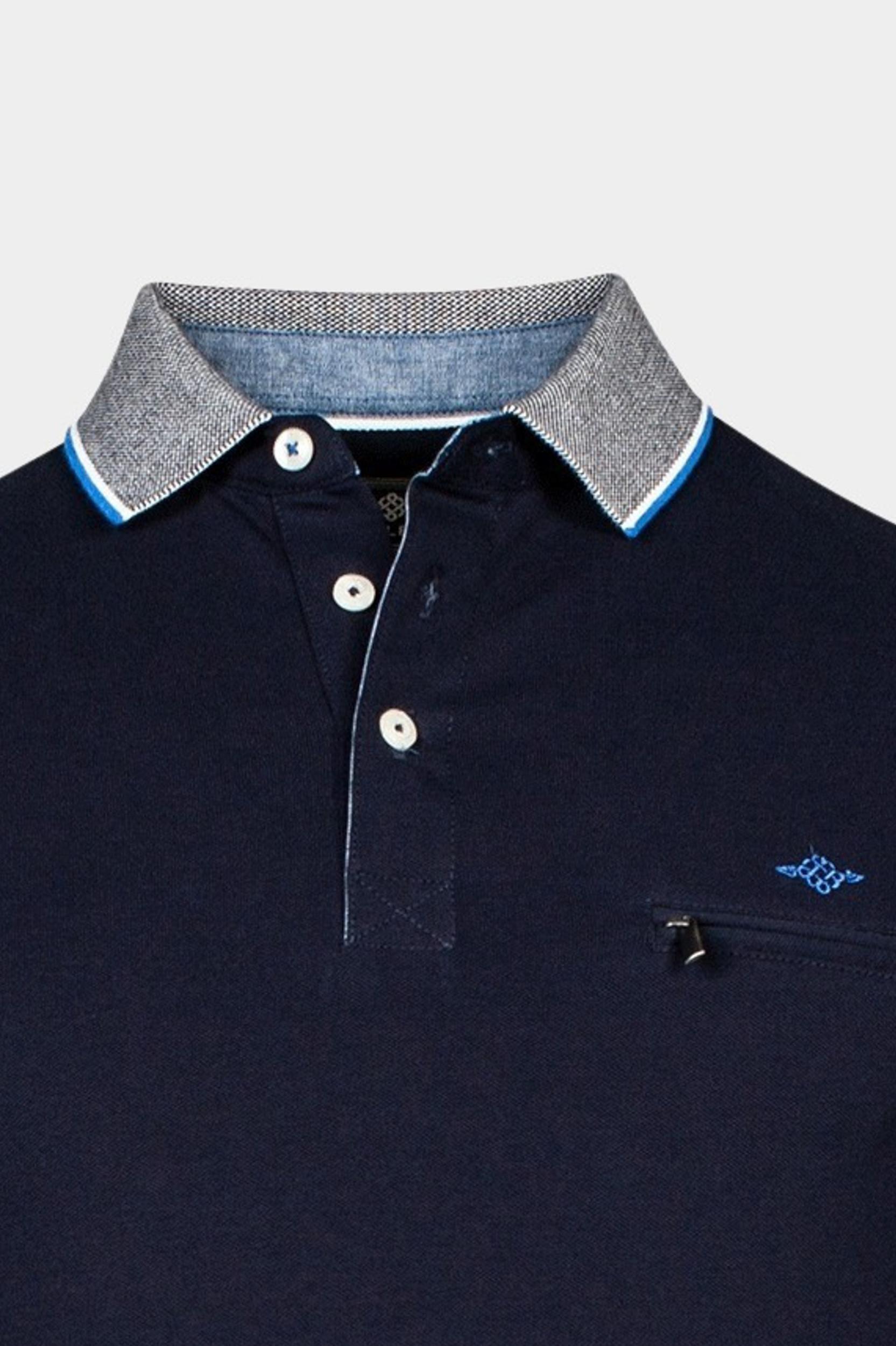 Baileys Polo korte mouw Blauw Poloshirt pique 415288/60