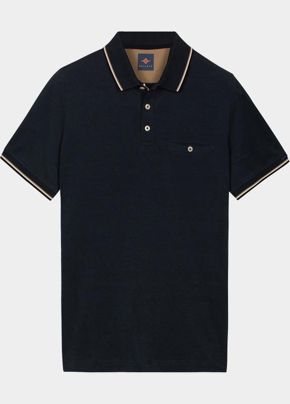 Baileys Polo heren Blauw Poloshirt 2-tone Oxford Pique 615205/60
