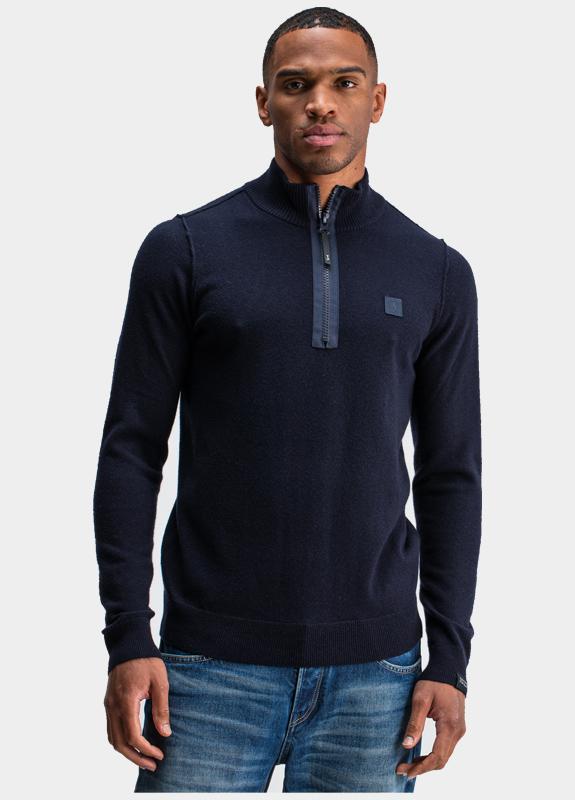 Butcher of Blue Half Zip Blauw Clifden Halfzip 1926002/890
