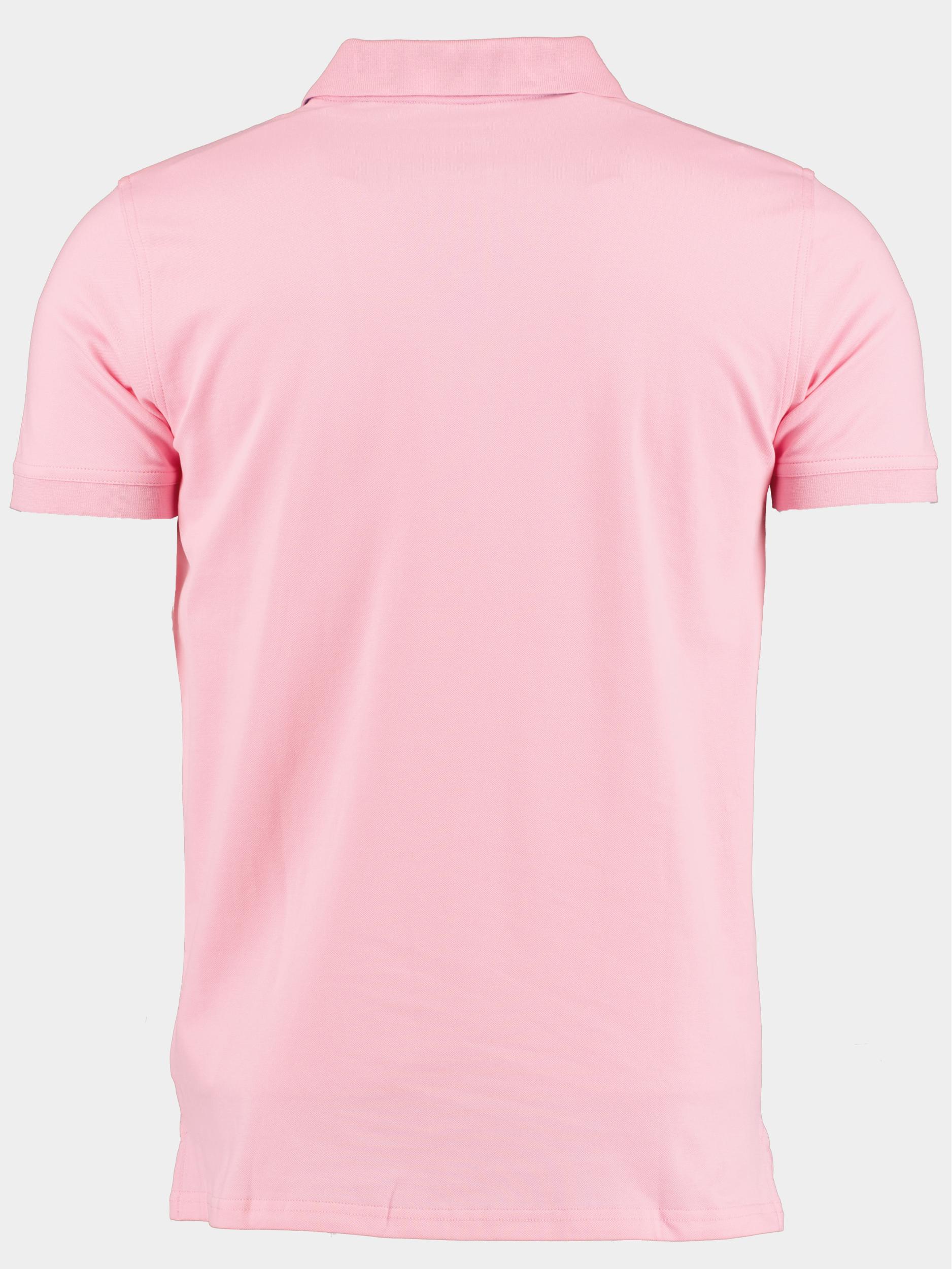 Gant Polo korte mouw Roze Contrast Collar Pique SS Rugge 2052003/664