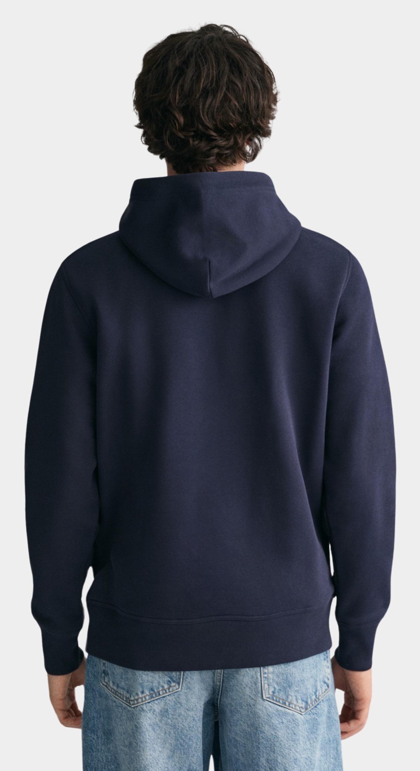 Gant Sweater Blauw Medium Archive Shield Hoodie 2047084/433