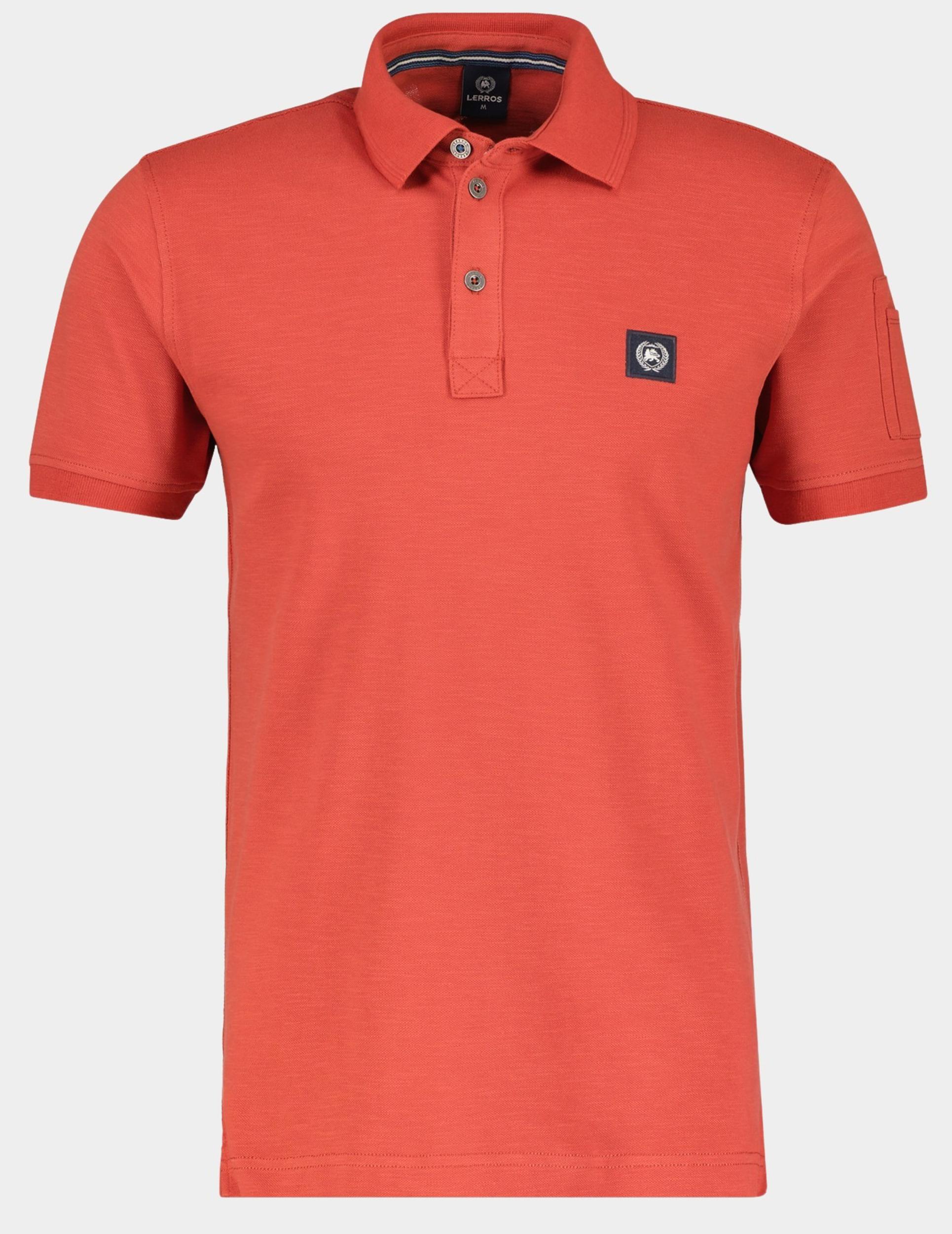 Lerros Polo korte mouw Oranje POLO 1/2 ARM 2433207/327 DEEP CORAL RED