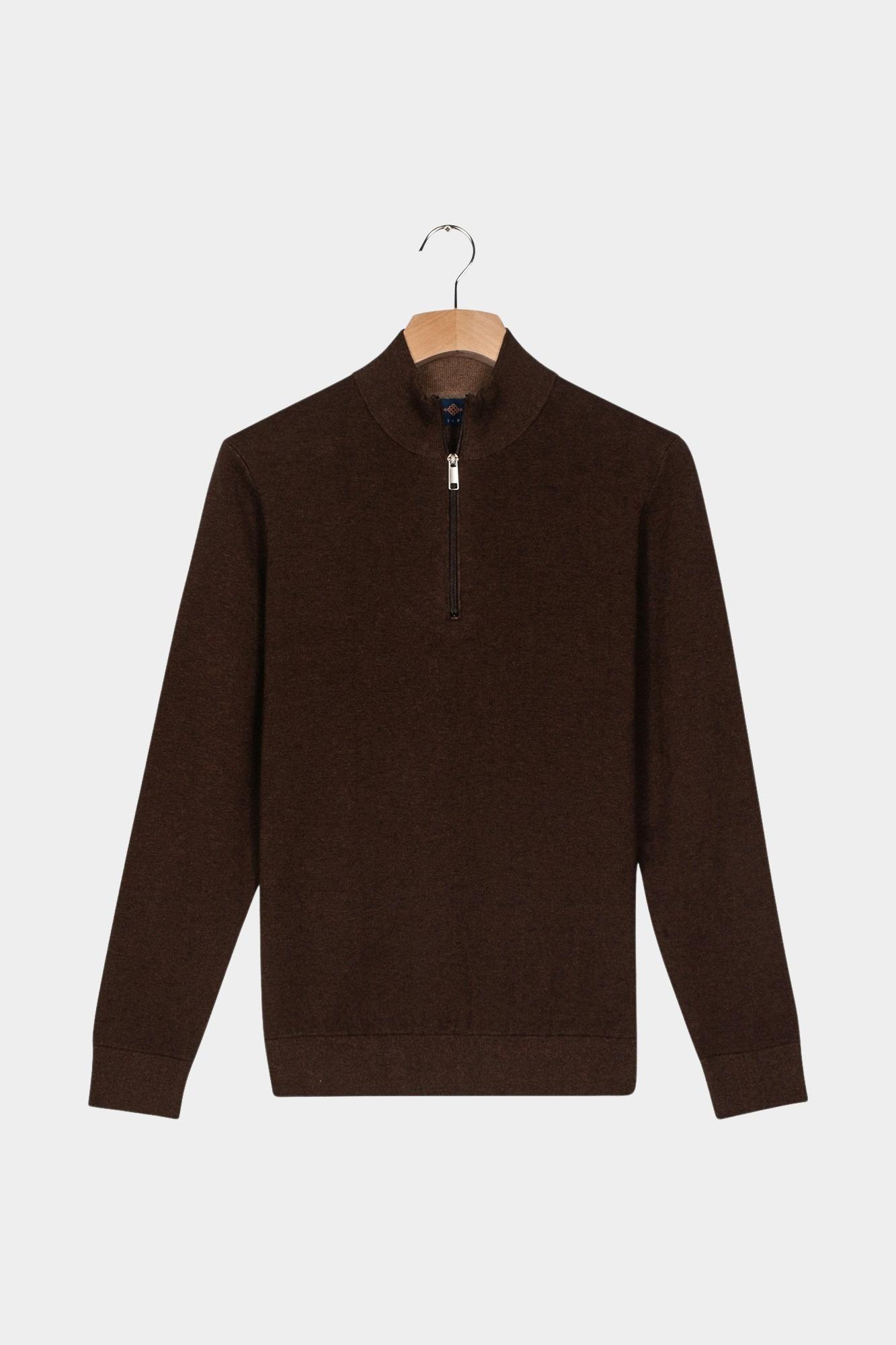 Baileys Half Zip Bruin Pullover 1/2 Zip  14gg knit 528498/895