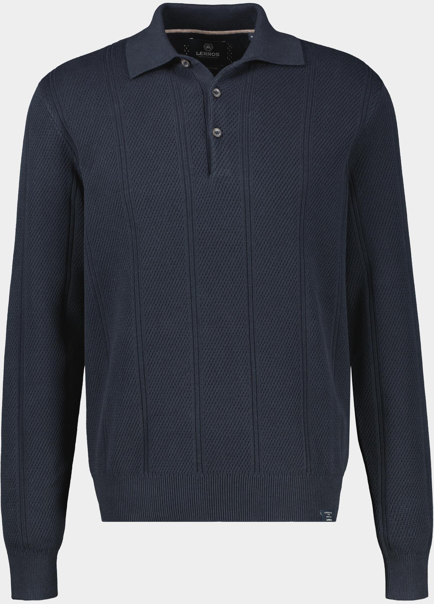Lerros Polo lange mouwen heren Blauw  2685230/485