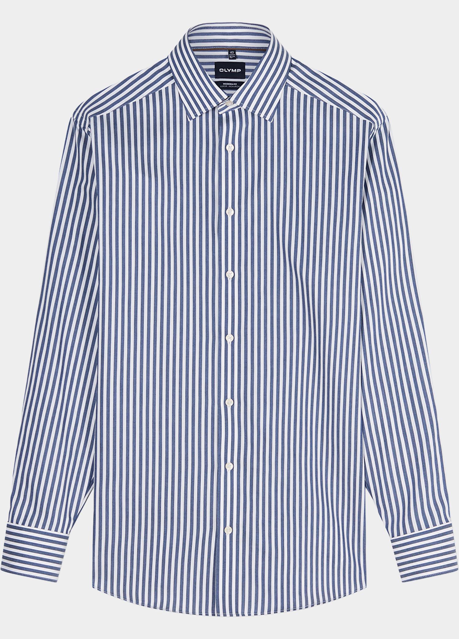Olymp Zakelijk overhemd heren Blauw OLYMP Luxor 128824/18