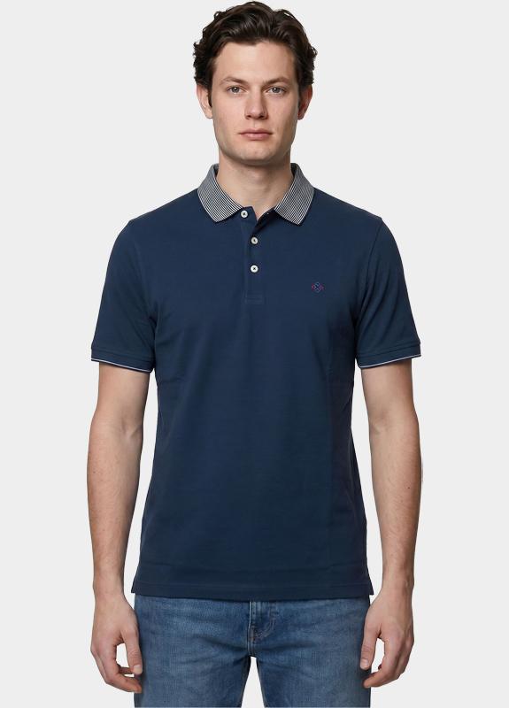Baileys Polo heren Blauw Poloshirt Solid Pique 615210/67