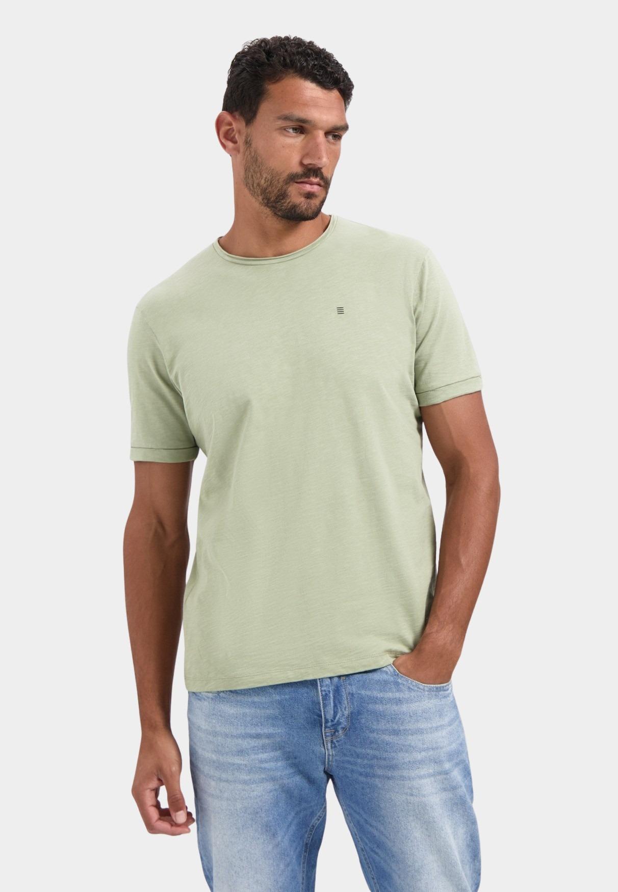No Excess T-shirt korte mouw Groen T-Shirt Crewneck Slub 29360702SN/197