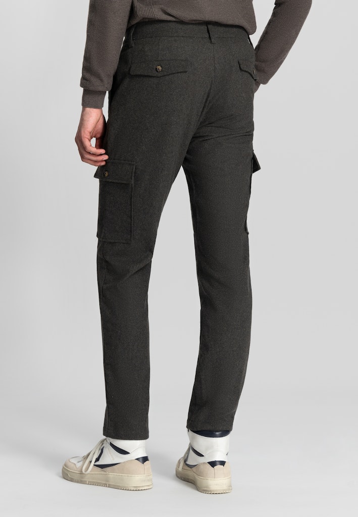 Dstrezzed Katoenen Broek Zwart DS_Marlon Wool Combat 501778/995