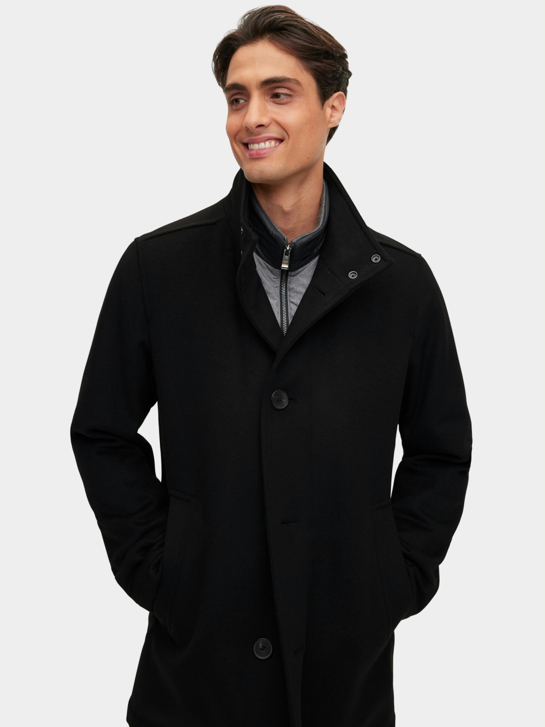 BOSS Black Wollen Jas Zwart H-Coxtan-224 10244030 01 50479764/001