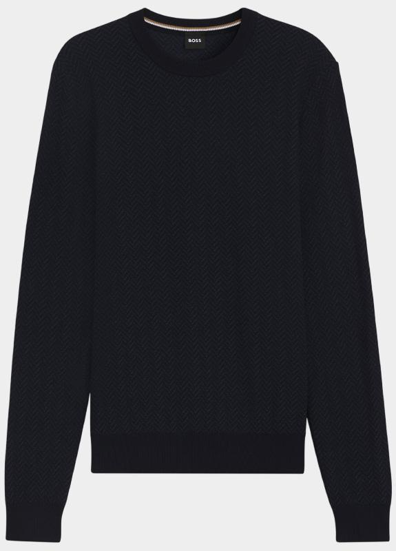BOSS Black Pullover Blauw H-Habito 10274948 01 50549985/404