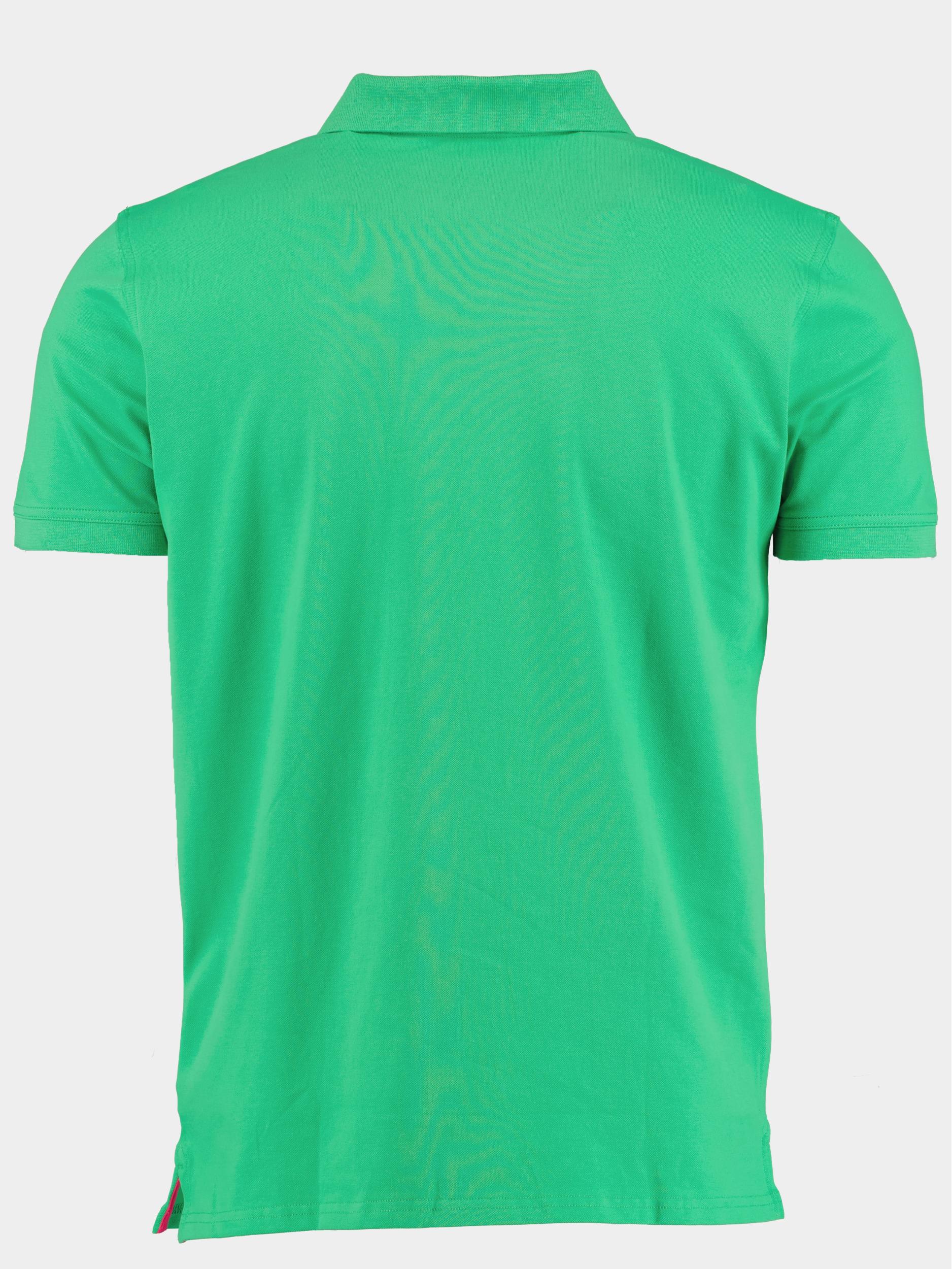 Gant Polo korte mouw Groen Contrast Collar Pique SS Rugge 2052003/337