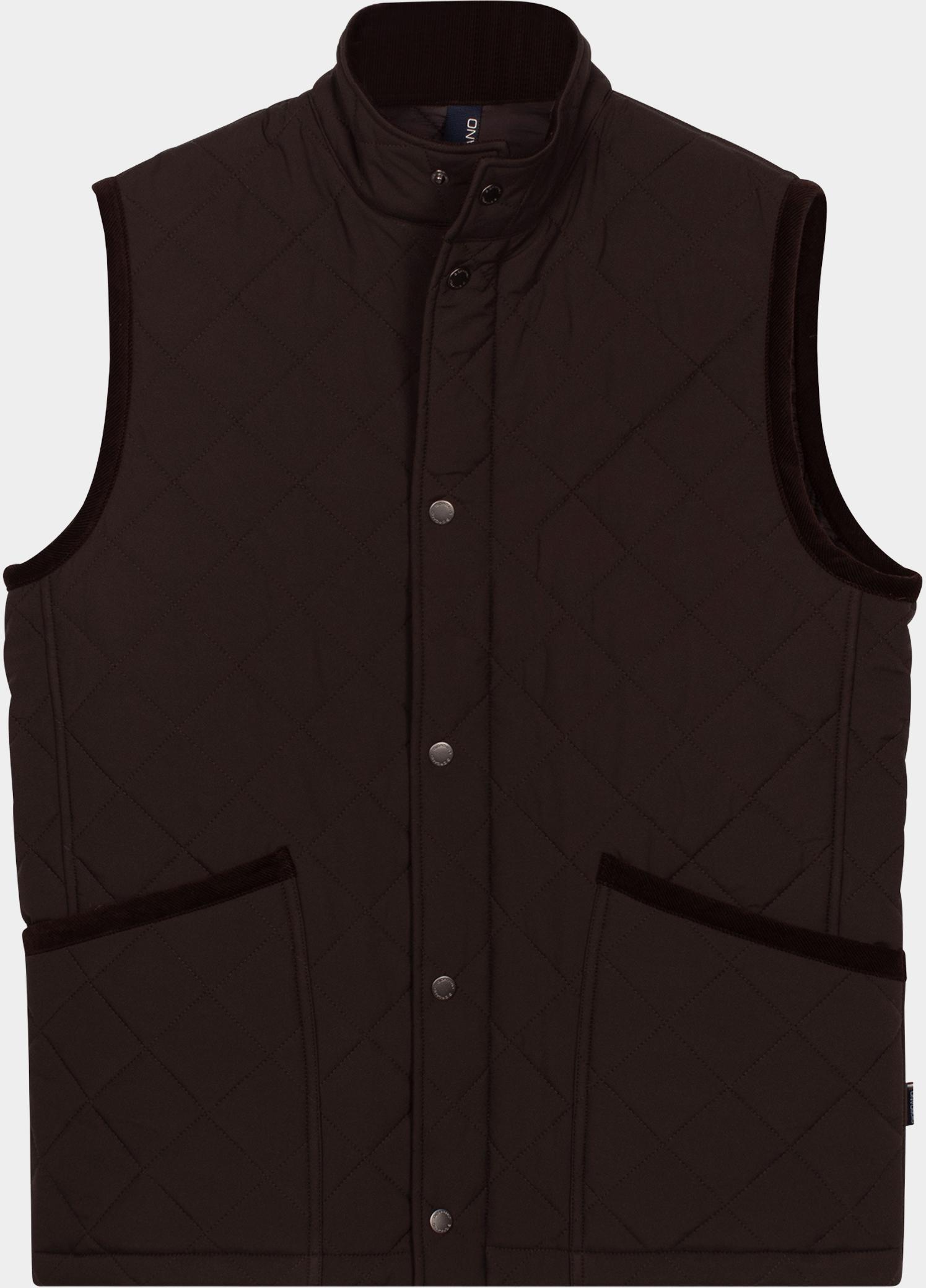 Giordano Bodywarmer heren Bruin Gabriel Light padded cord col 622550/80