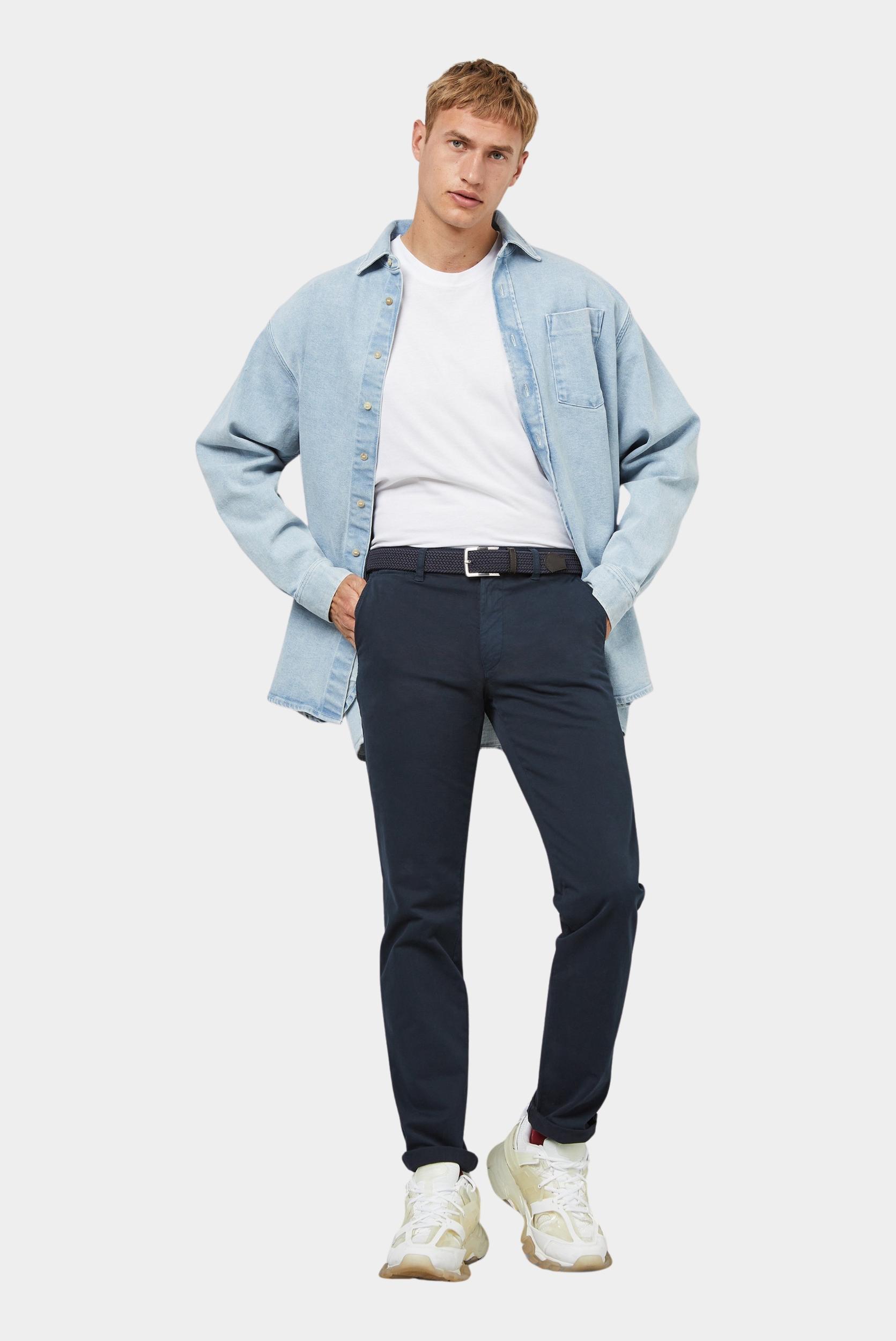 Meyer Katoenen Broek Blauw M|5 CHINO Art.9-6001 3649600100/19