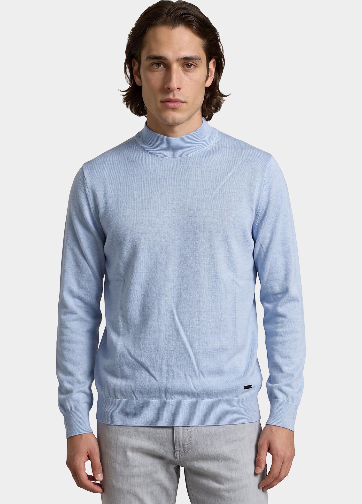 Born With Appetite Turtle neck Blauw Berry Pullover Mockneck Merin BWA00005BE35/4003