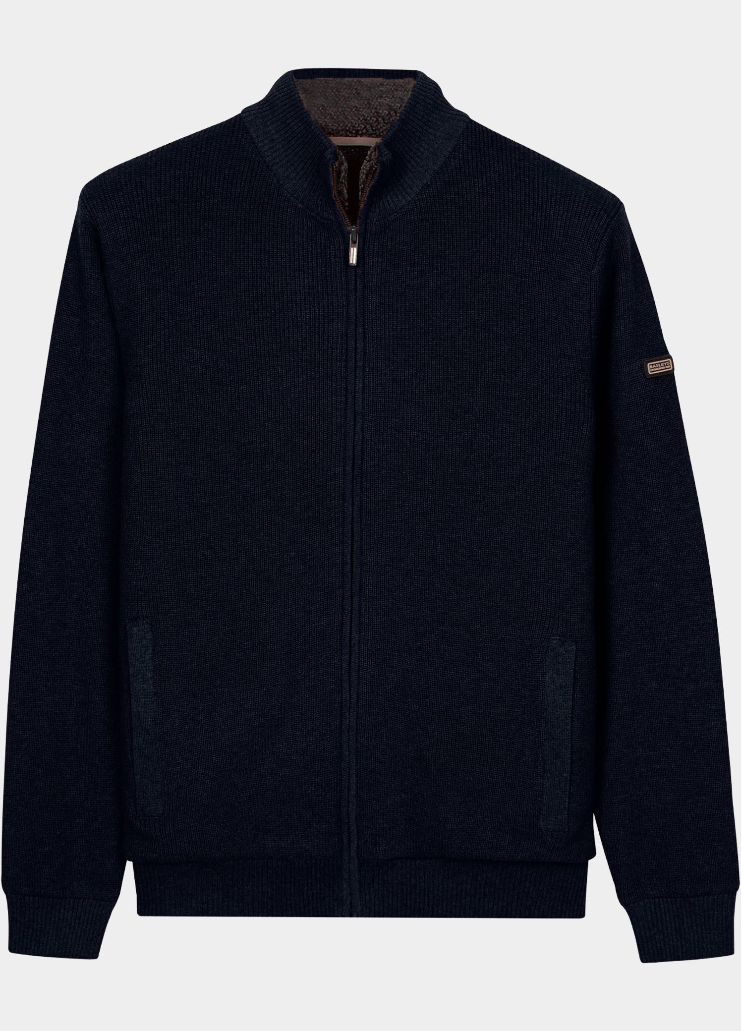 Baileys Vest heren Blauw Cardigan Zip Fully Lined 622170/60