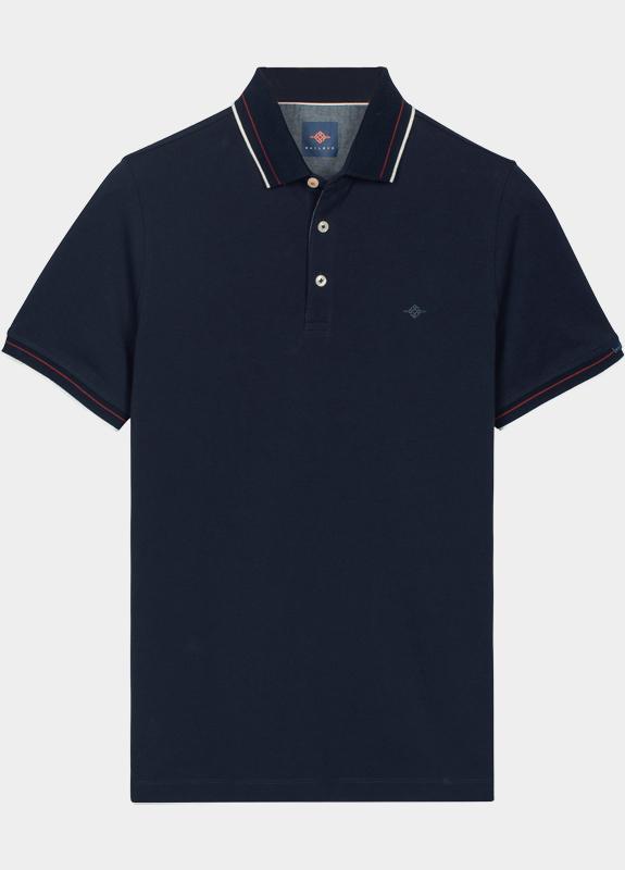 Baileys Polo heren Blauw Poloshirt 2-tone Solid 615215/69