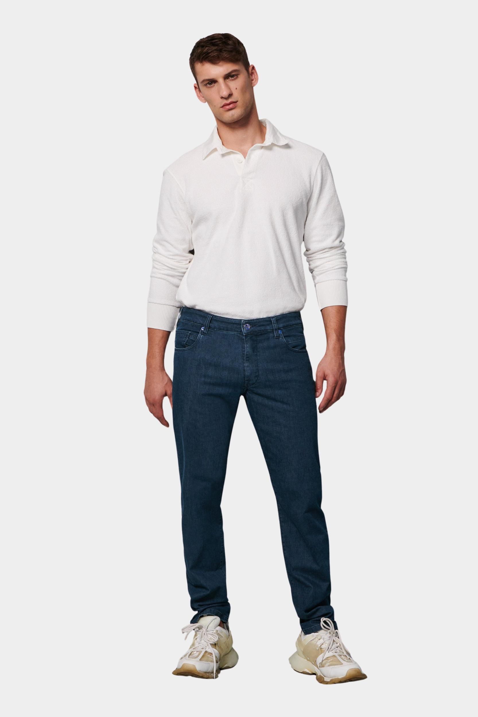 Meyer Flatfront Jeans Blauw SLIM Art.1-6230 3611623000/18