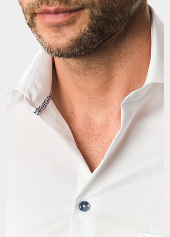 Ledub Business hemd lange mouw Wit  0143285/910-180-000