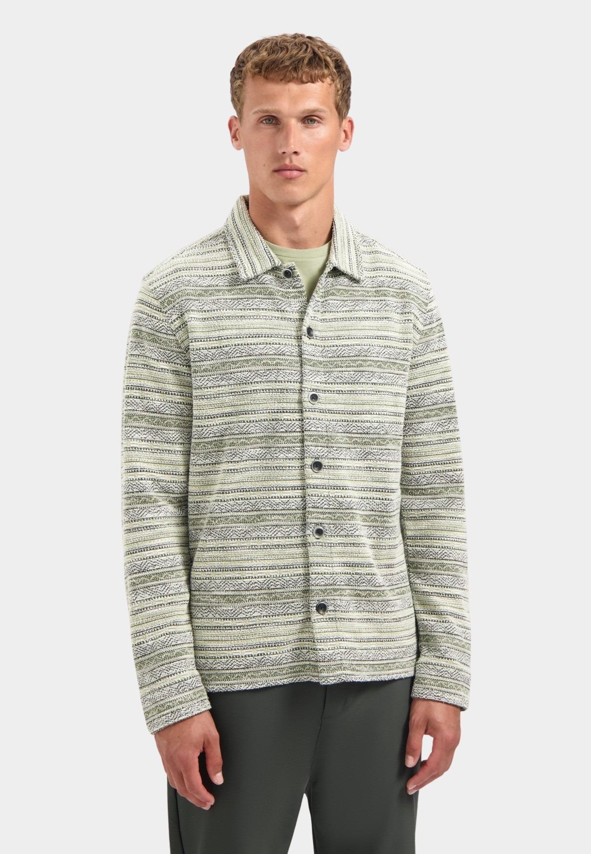 No Excess Casual hemd lange mouw Groen  29400883/052