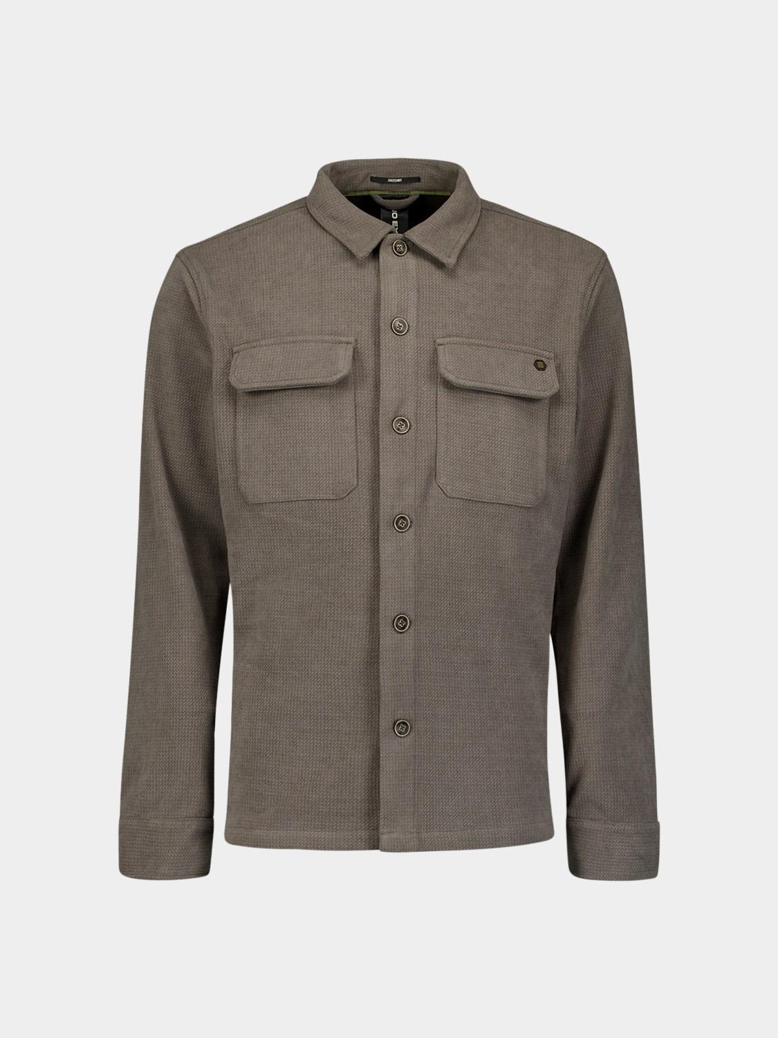 No Excess Overshirt Beige Overshirt Button Relief Sweat 29510806SN/118