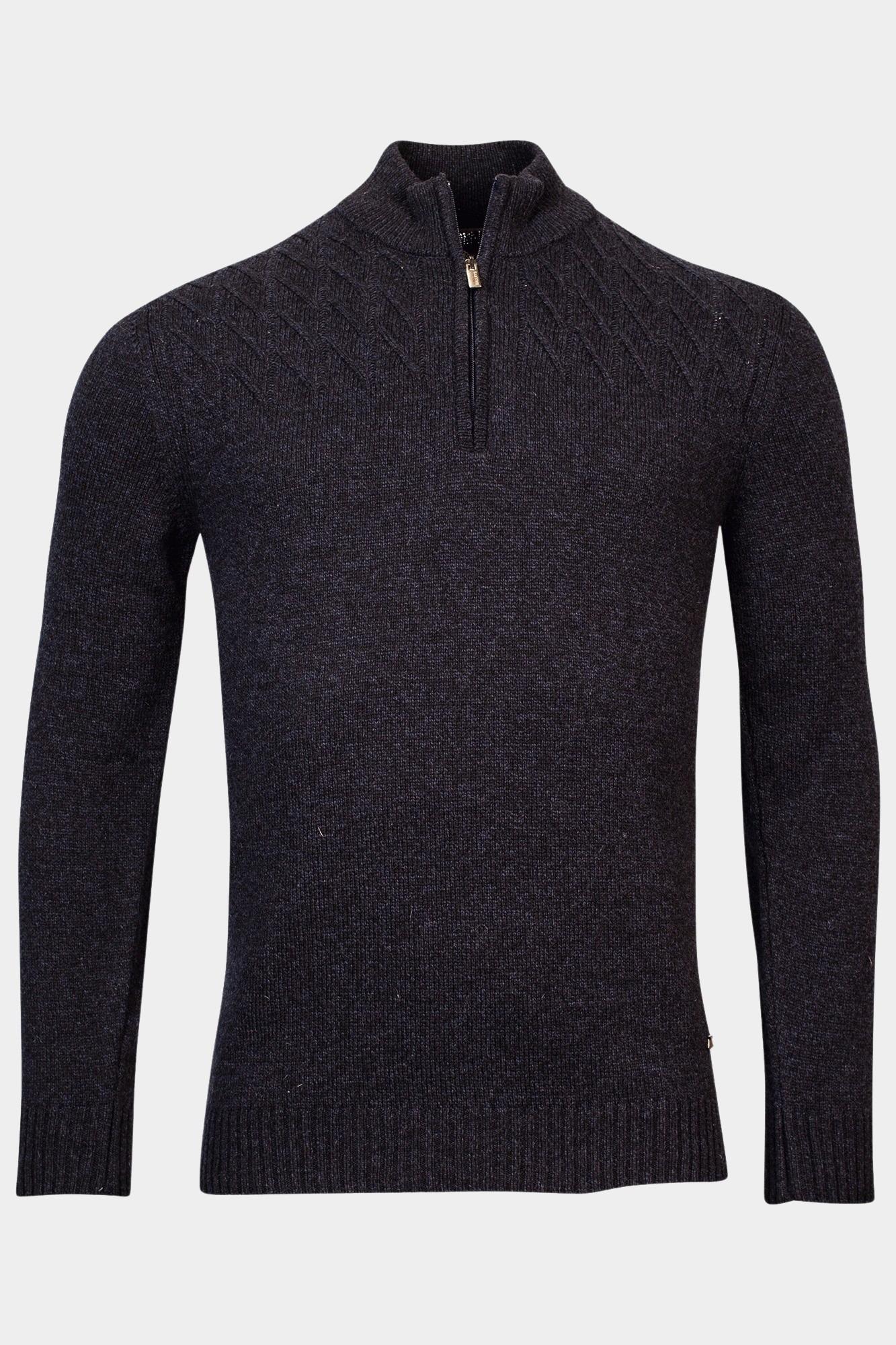 Baileys Half Zip Blauw Pullover 1/2 zip  7gg single 328430/608