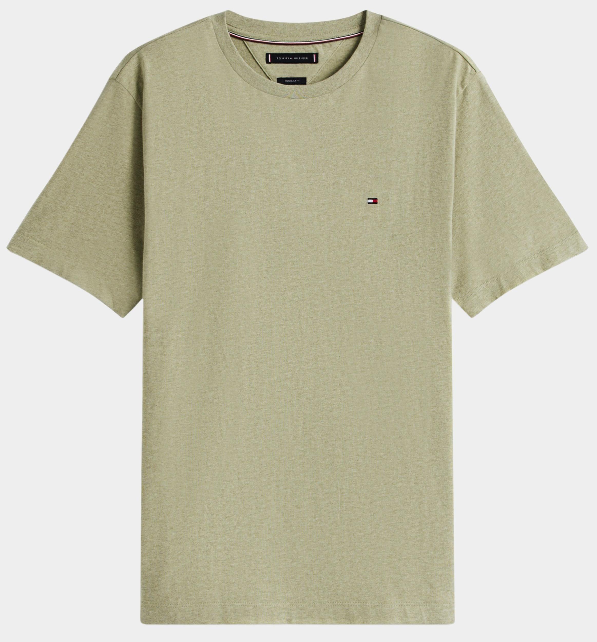 Tommy Hilfiger T-shirt korte mouw Groen Essential Reg Fit He MW0MW37268/MTA