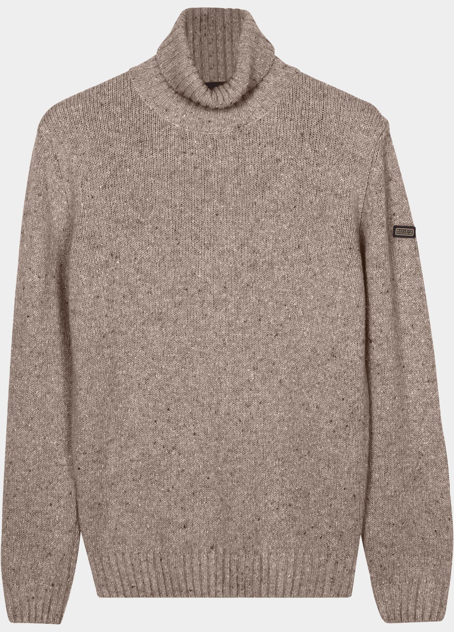 Baileys Coltrui heren Beige High Neck Pullover  Single kn 628503/827
