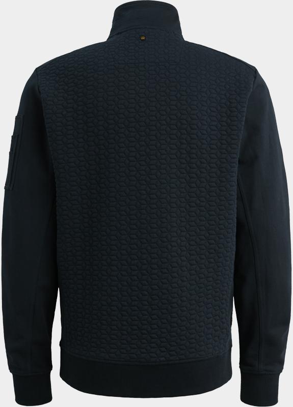 PME Legend Vest Blauw Zip jacket jacquard interlock PSW2602475/5281