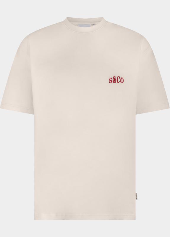 Supply & Co. T-shirt korte mouw Wit Cooper T-shirt With Backprint SCO26118CO05/1002