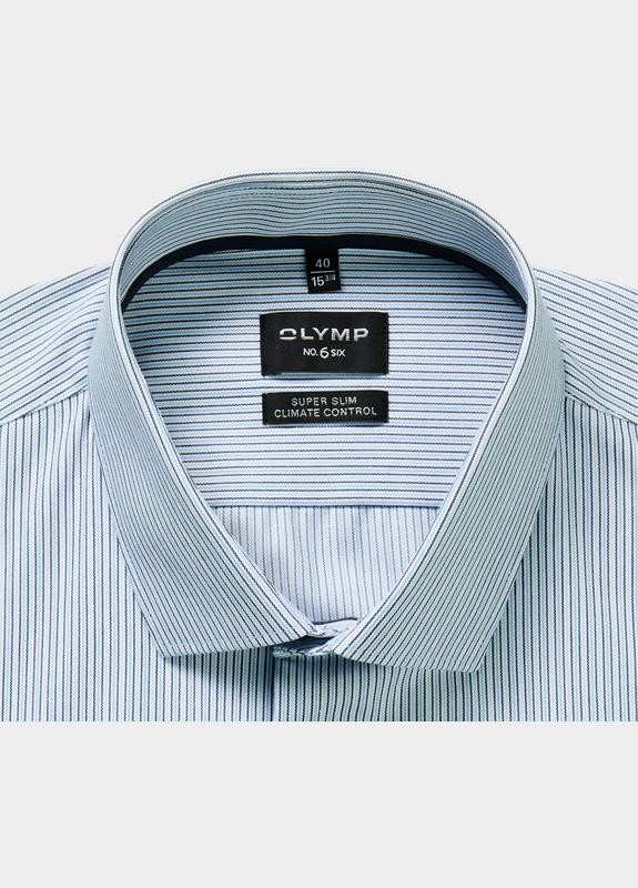 Olymp Zakelijk overhemd heren Blauw No. Six 24/Seven 253414/11