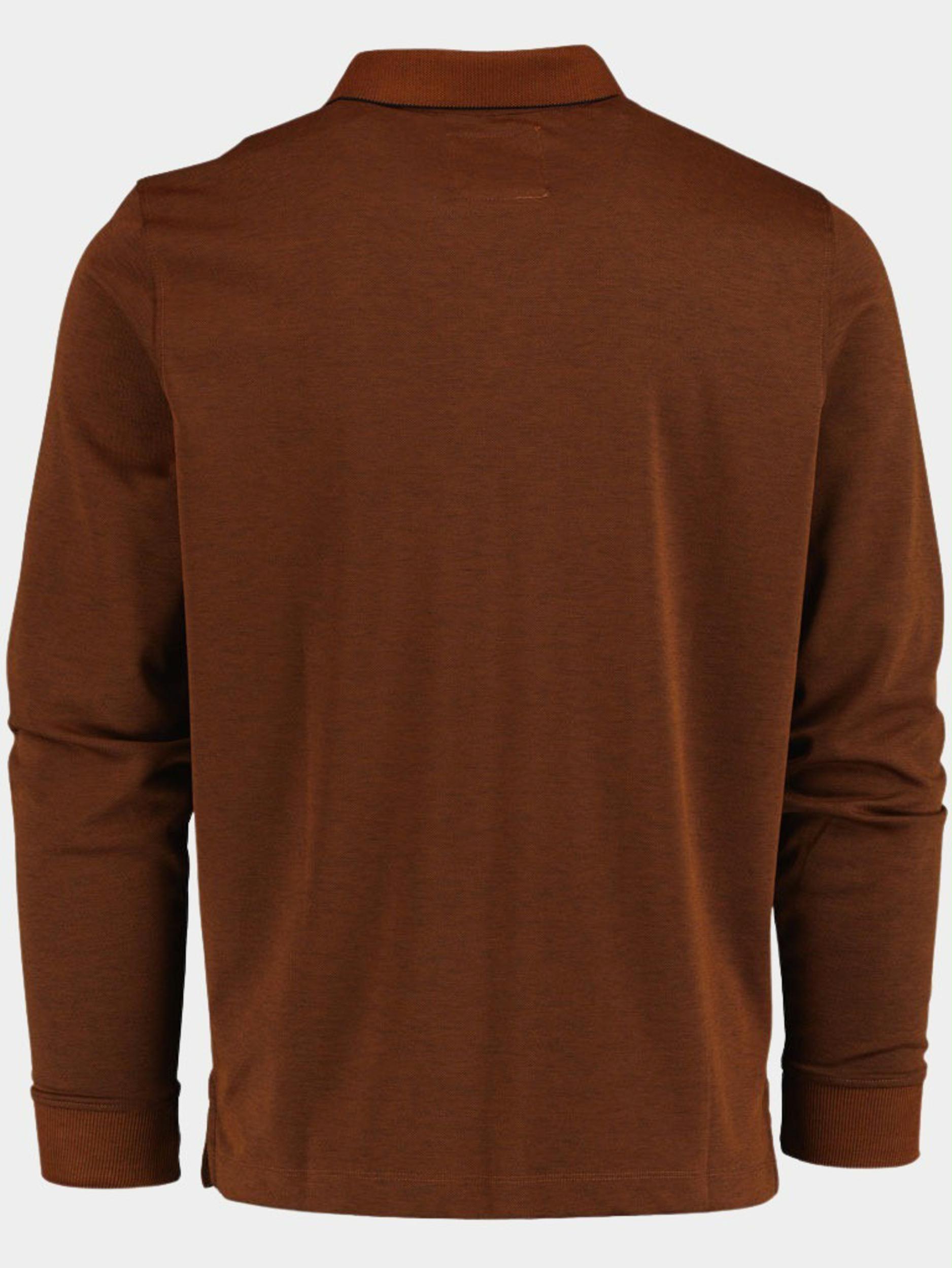 Basefield Polo lange mouw Bruin Polo Shirt 1/1 219016675/703