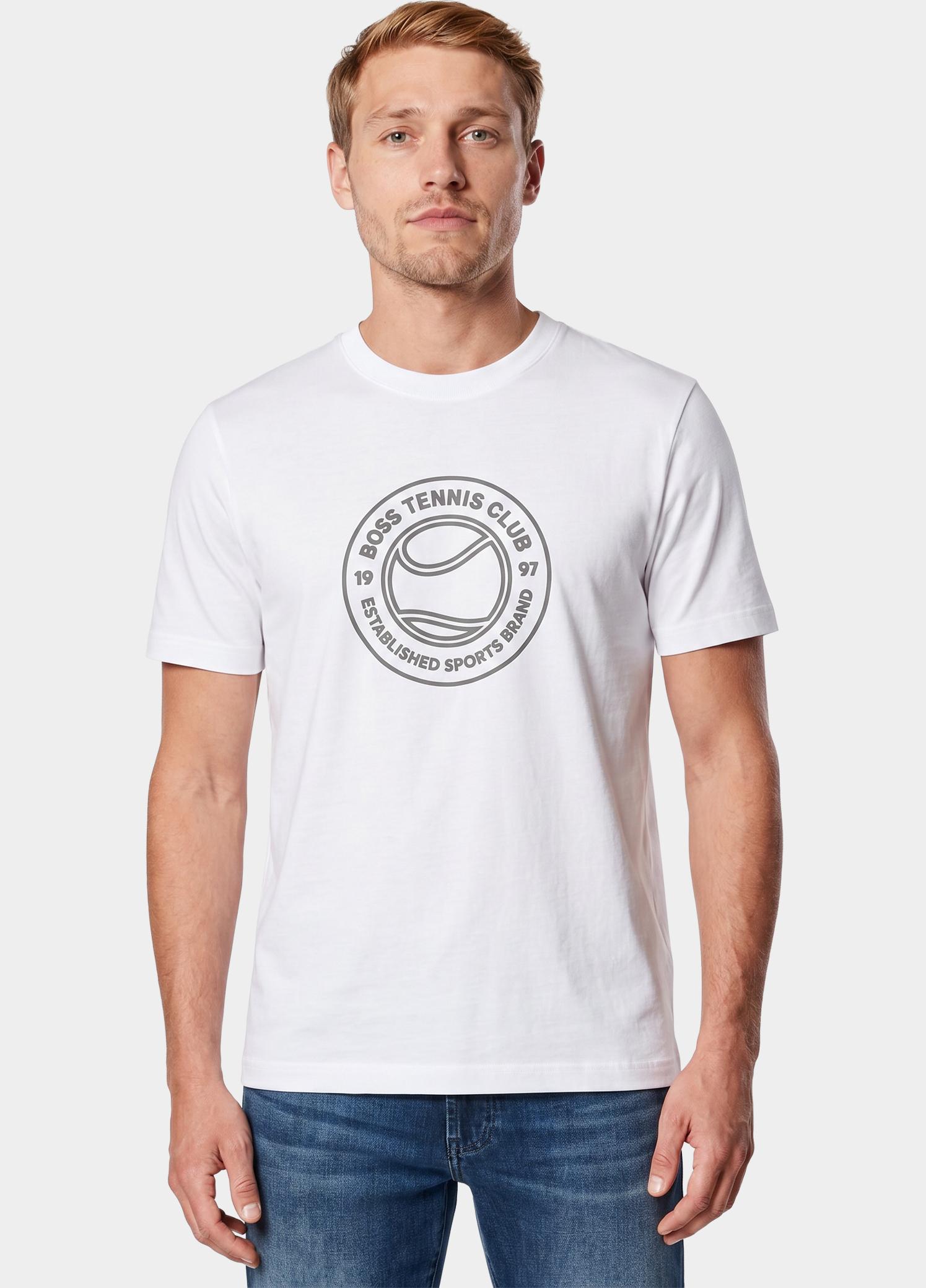 BOSS Green T-shirt heren Wit TS_Join Logo 10274735 01 50553648/100