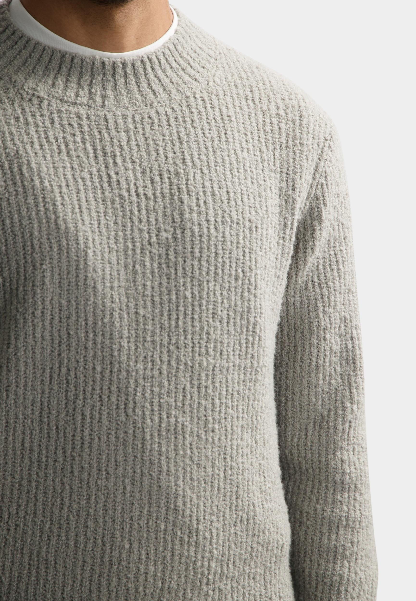 Dstrezzed Pullover Grijs DS_Quint Mock Neck 405906/831