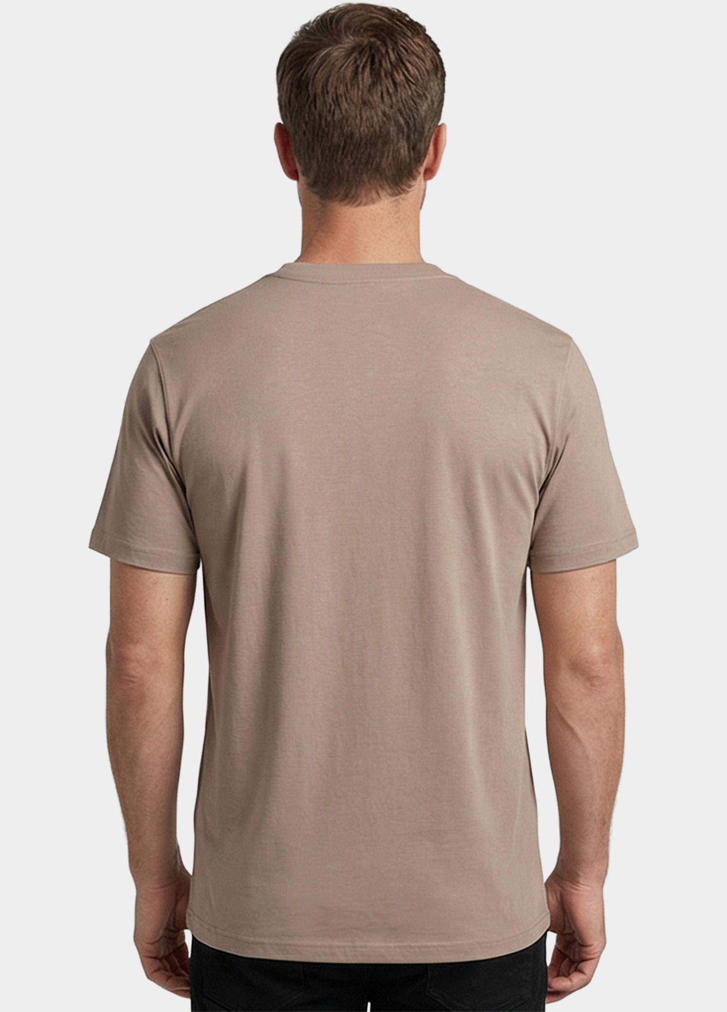 Giordano T-shirt heren Beige Luca T-shirt short sleeve Liq NOS5078/81