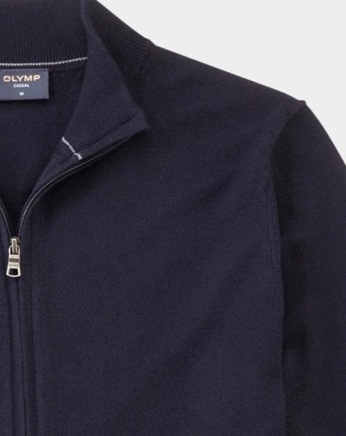 Olymp Vest Blauw Jacke Strick 533766/18