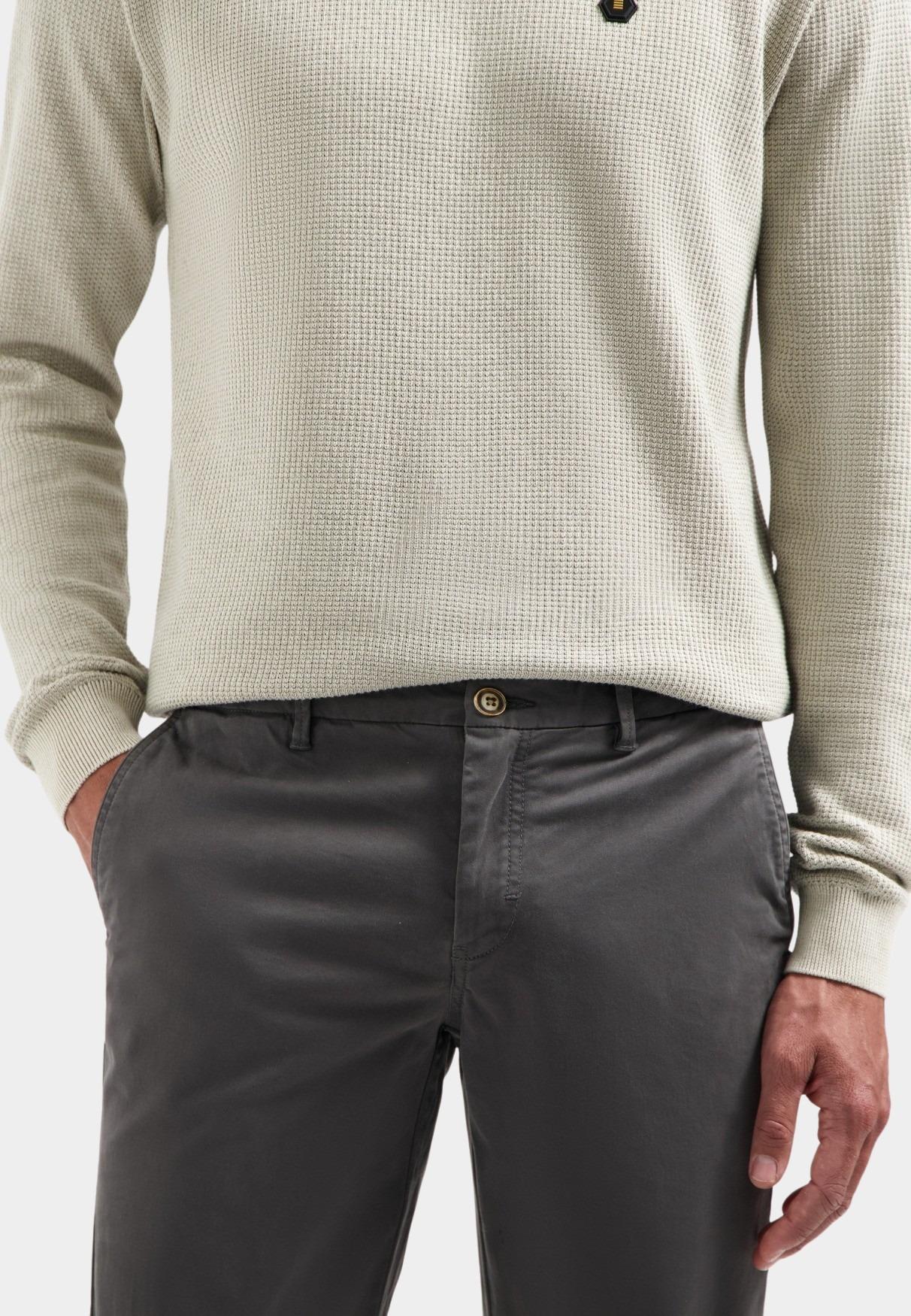 No Excess Chino Grijs Pants Stretch Garment Dyed 297110807/023