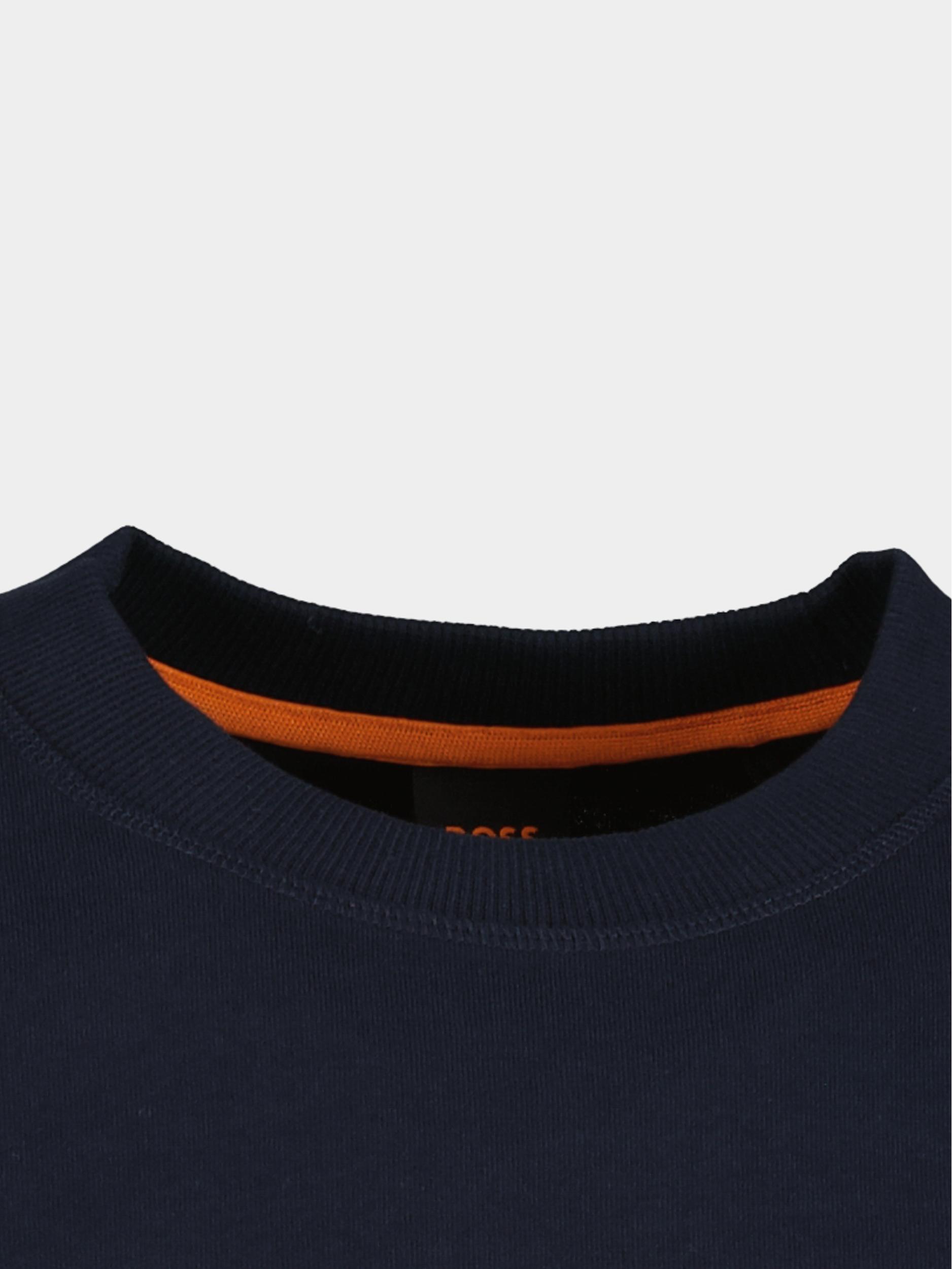 BOSS Orange T-shirt lange mouw Blauw Teebasiclong 10252536 01 50499276/404
