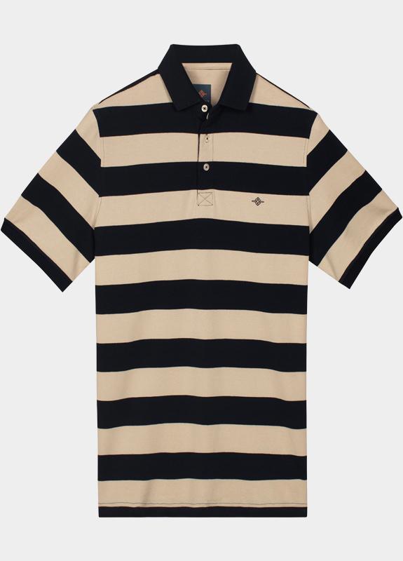 Baileys Polo heren Wit Poloshirt y/d stripe 615201/81